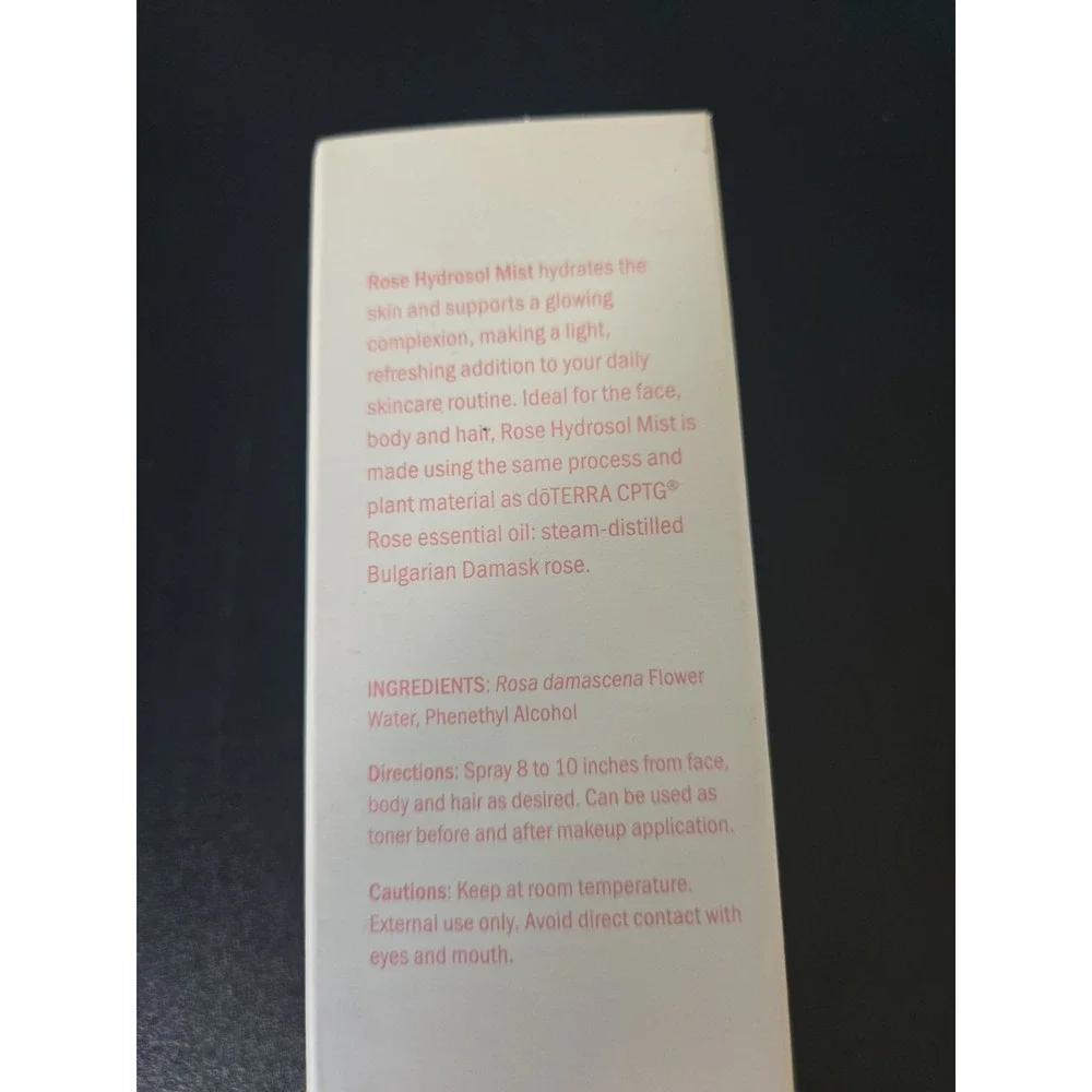 doTERRA Rose Hydrosol Mist  Limited Edition 3.4 fl oz / 100 mL